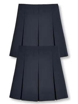 The Very Collection Girls 2 Pack Classic Pleated Water-Repellent School Skirts - Navy €14 at Very.ie