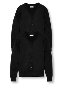 The Very Collection Girls 2 Pack School Cardigans - Black €18 at Very.ie