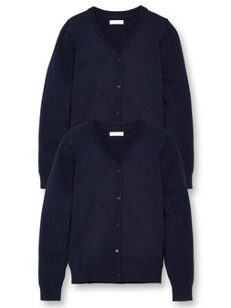 The Very Collection Girls 2 Pack School Cardigans - Navy €18 at Very.ie