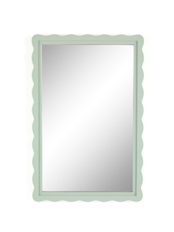 The Very Collection Green Scalloped Edge Mirror 40x60cm €53.99 at Very.ie