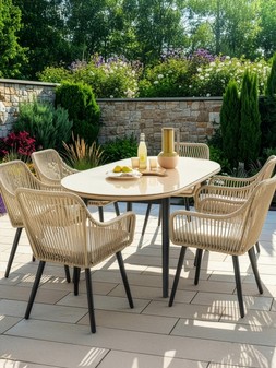 The Very Collection Greneda 6 Seater Dining Set €1035 at Very.ie