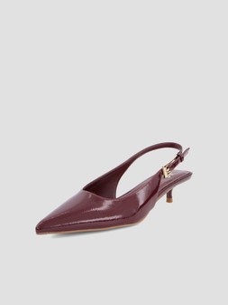 The Very Collection Kitten Heel Sling Back Court Shoe -Burgundy Red €30 at Very.ie
