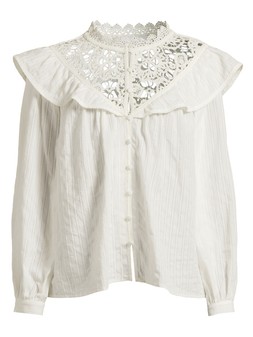 The Very Collection Lace Insert Frill Blouse €48 at Very.ie