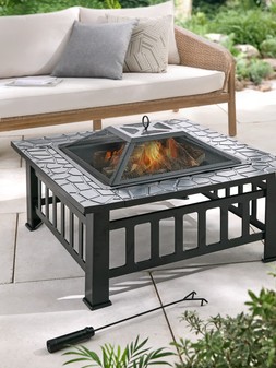 The Very Collection Large Garden Firepit 80cm with Cover €144.99 at Very.ie