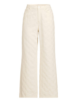 The Very Collection Jacquard Denim Wide Leg Jeans -Light Beige €45 at Very.ie
