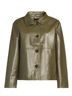 The Very Collection PU Coated Cotton Funnel Neck Jacket €85 @Very.ie