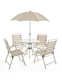 The Very Collection Santa Maria 6-Piece Dining Set - Stripe €219 at Very.ie
