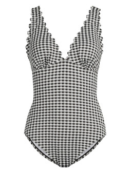The Very Collection Scuplting Gingham Swimsuit €38 at Very.ie