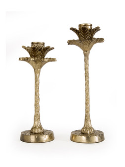 The Very Collection Set Of 2 Palm Tree Candlestick Holder €64.99 at Very.ie