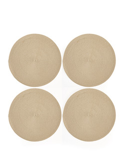 The Very Collection Set of 4 Round Woven Placemats €15.99 at Very.ie