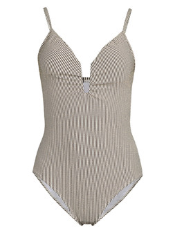 The Very Collection Shape Enhancing Lurex Check Plunge Swimsuit €38 at Very.ie