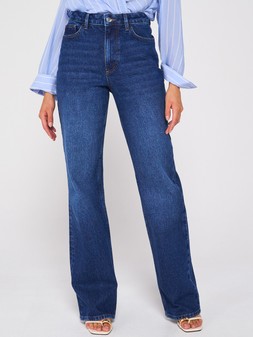The Very Collection Short Wide Leg Jeans with Stretch - Dark Wash €48 at Very.ie
