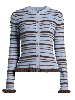 Crew Neck Long Sleeve Stripe Cardigan - Multi €26 at Very.ie