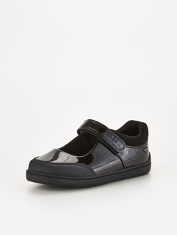The Very Collection ToeZone Wide Fit Younger Girls Patent Leather Mary Jane School Shoes - Black €28 at Very.ie