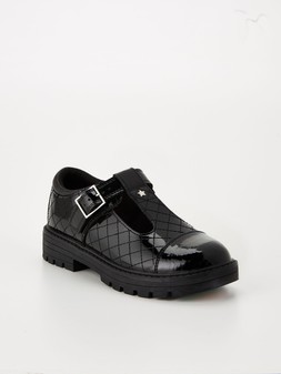 The Very Collection Toezone Younger Girls Quilted Patent Leather T Bar School Shoe €28 at Very.ie