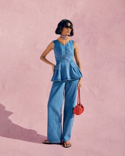 The Very Collection Top €35, Jeans €45, Sunglasses €207, Scarf €16 by Very.ie