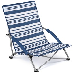 Trail Sisken Low Folding Beach Chair - Navy Stripe €28 at Very.ie
