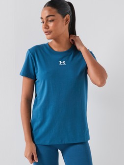 UNDER ARMOUR Womens Rival Knit Short Sleeve T-Shirt €35 at Very.ie