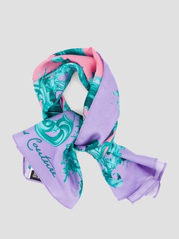 Versace Jeans Couture Printed Silk Twill Foulard Scarf €210 at Very.ie