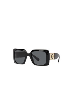 VERSACE Rectangle Acetate Sunglass - Black €270 at Very.ie