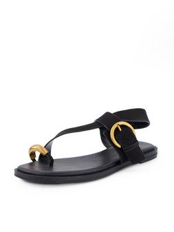 The Very Collection Flat Sandal With Toe Ring - Black €35 at Very.ie