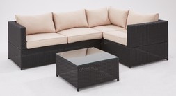 KPQKM The Very Collection Vancouver 3-Piece Corner Rattan Set £450