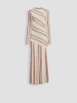 Michelle Keegan x Very Asymmetric Hem Knitted Stripe Dress, £45