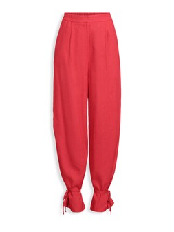 Michelle Keegan Cuff Detail Tailored Trouser - Red - £35