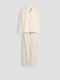 Michelle Keegan x Very Ditsy Print Revere Cotton PJ - Adult, £38
