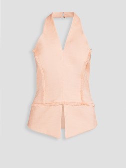Michelle Keegan x Very SEAM DETAIL HALTER WAISTCOAT TOP, £35