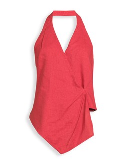 Michelle Keegan Tailored Waistcoat - Red - £40