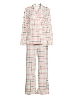 The Very Collection Check Aop Fleece Revere Pj Set £30