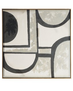 VQ2V4 The Very Collection Abstract Shapes Framed Printed Canvas 80x80cm £40