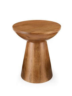 W8ZS9 The Very Collection Drum Side Table in Walnut £139