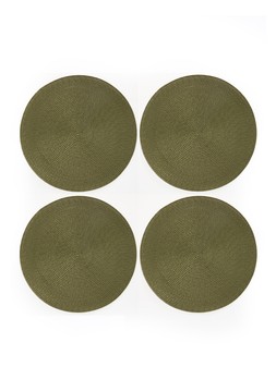 WKM1U The Very Collection Set of 4 Round Woven Placemats £12 2