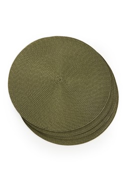 WKM1U The Very Collection Set of 4 Round Woven Placemats £12