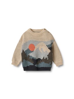 WKMN6 Very - Wheat Baby Boys William Knitted Jumper - Beige £35