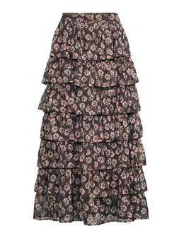 WL6K9 The Very Collection Floral Tiered Maxi Skirt £45