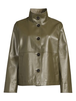 WLZ4G The Very Collection PU Coated Cotton Funnel Neck Jacket £50