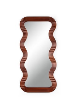 WP1RI The Very Collection Dark Wiggle Wooden Leaner Mirror 120x60cm £109