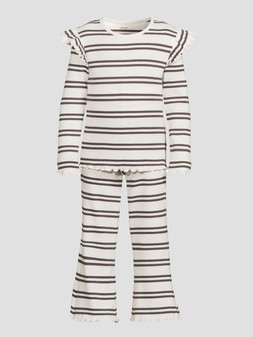 WQT3S The Very Collection Girls Stripe Rib Outfit from £12