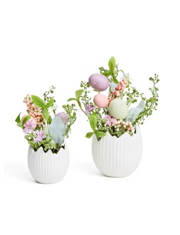 WRF1T Very Home SET OF 2 FOLIAGE FILLED EGGS £23