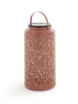 WRF1U The Very Collection 32cm Mesh Solar Lantern with USB Charge- Clay £30