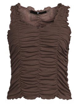 WSI6M The Very Collection Brown Ruched Vest £18