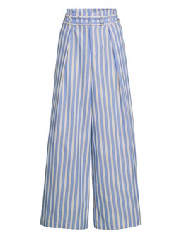 WSKBR - The Very Collection Buckle pinstripe wide leg trousers £35