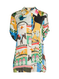 WUMB5 The Very Collection Graphic Pattern Co Ord Top £35