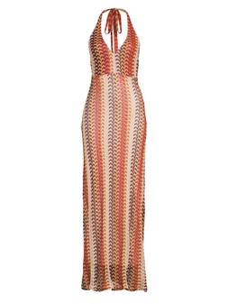WV206 The Very Collection Orange Halter Maxi Dress £40