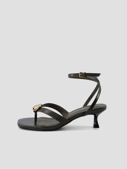 WVHUC The Very Collection Toe Thong Strappy Heeled Sandals £38