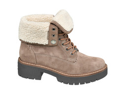 Deichmann Bench Taupe Lace Up Ankle Boot