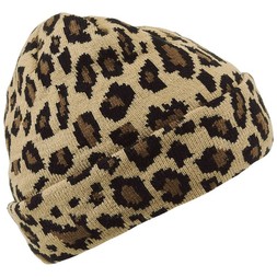 Deichmann Leopard Print Beanie Hat